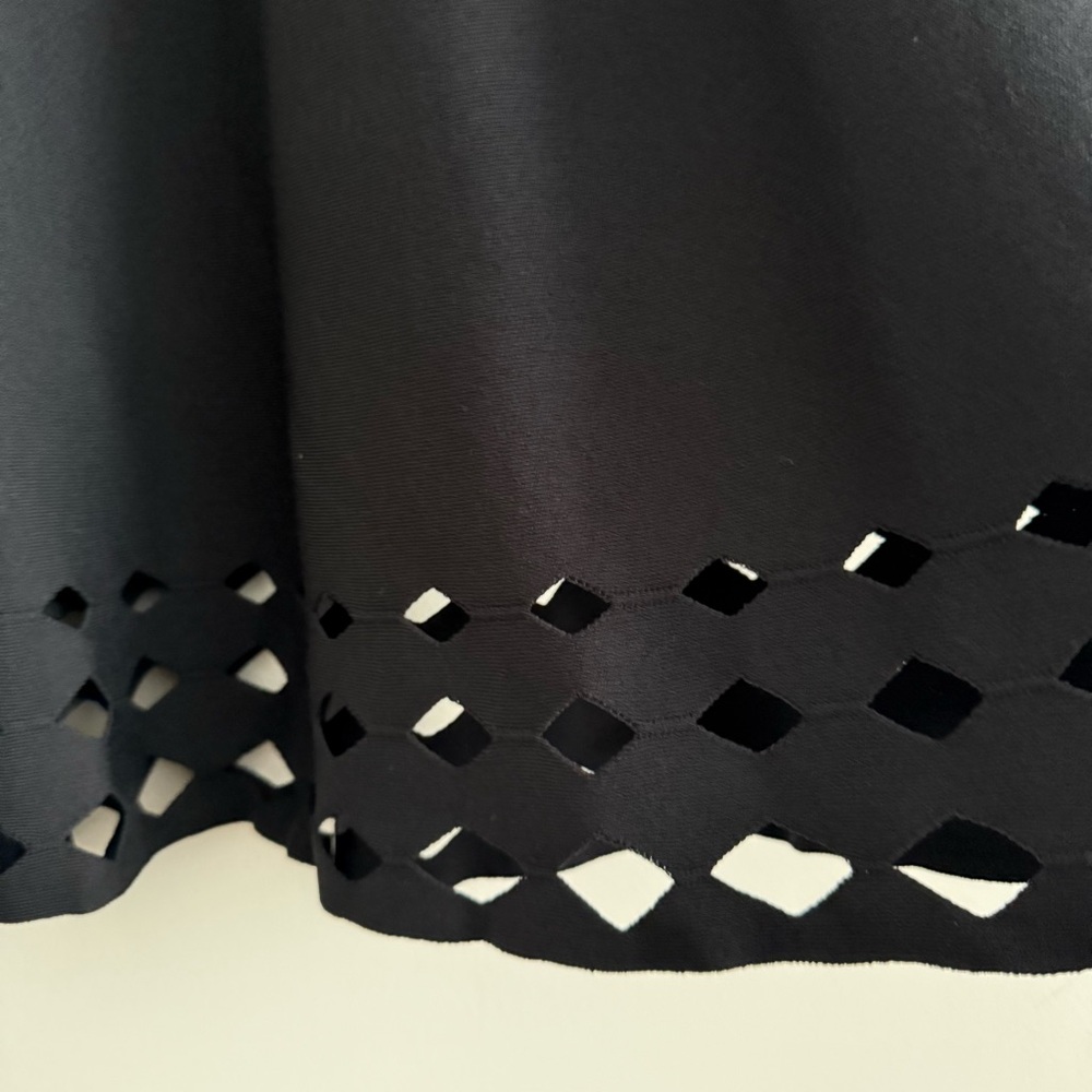 Shoshanna Amsterdam Off the Shoulder Dress Knit Cutout Details Black Medium - Picture 8 of 11